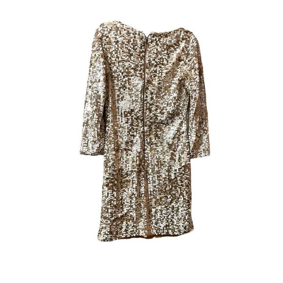 Alice and Olivia Long Sleeve Sequin Mini Cocktail Dress size 8 New Retails $895 - Picture 3 of 11